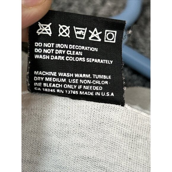 Vintage Single Stitch Hanes Best Butterfly Psychadelic White 80s 90s Size L - Picture 4 of 11